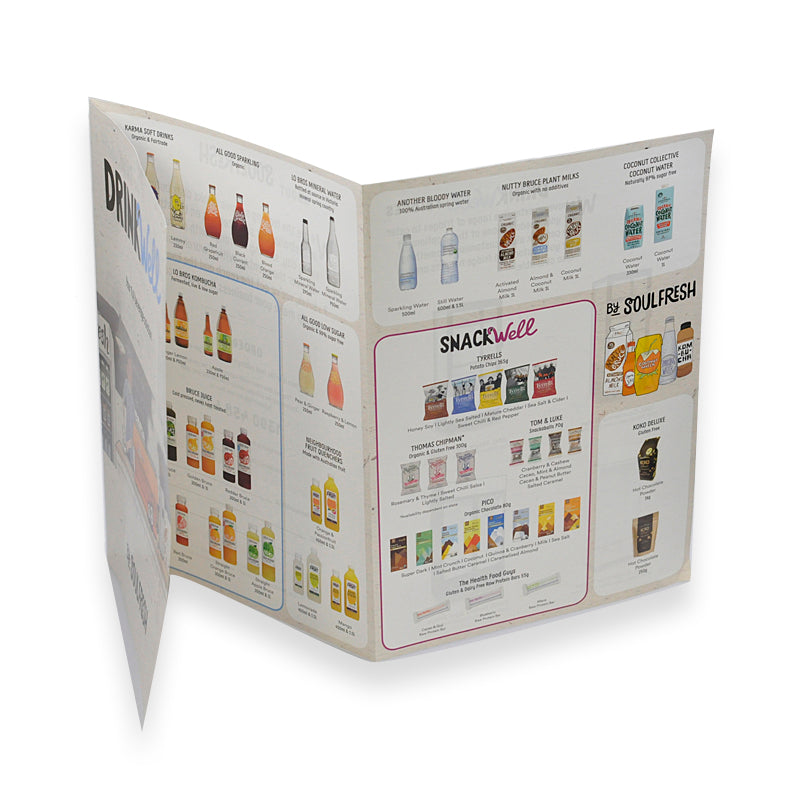 6pp A4 Brochure (Roll Fold)