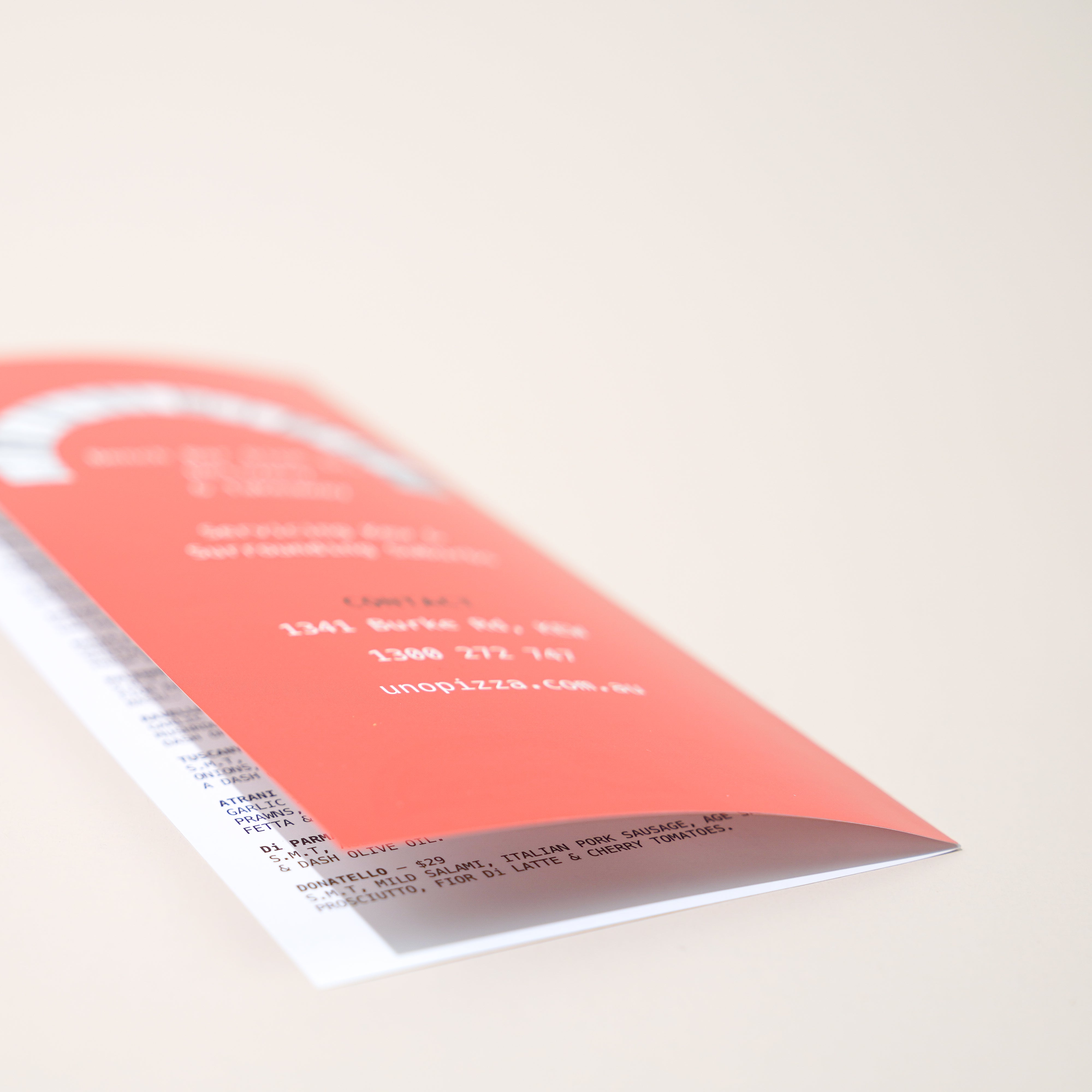 4pp DL Brochure (Half Fold)